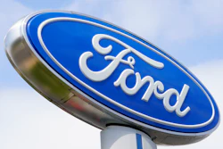 A Ford sign is shown at a dealership in Springfield, Pa., Tuesday, April 26, 2022. Ford is recalling more than 277,000 pickup trucks and cars in the U.S., Wednesday, Aug. 31, because the rear view camera lens can get cloudy and reduce visibility for the driver. The recall covers certain F-250, 350 and 450 trucks as well as the Lincoln Continental, all from the 2017 through 2020 model years.