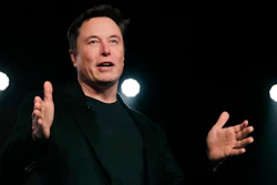 Tesla CEO Elon Musk speaks before unveiling the Model Y at Tesla's design studio in Hawthorne, Calif., March 14, 2019. Twitter is suing Musk in Delaware in an attempt to get him to complete his $44 billion acquisition of the social media company, a deal Musk is trying to get out of.