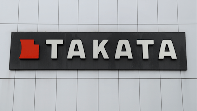 This Sunday, June 25, 2017, photo shows TK Holdings Inc. headquarters in Auburn Hills, Mich. The death toll from exploding air bag inflators made by Takata Corp. has risen to 19 in the U.S. and 28 worldwide reported Thursday, Aug. 4, 2022. Authorities say the driver of a 2006 Ford Ranger pickup truck was killed in what should have been a minor crash last month near Pensacola, Fla. But the driver's air bag inflator exploded, spewing shrapnel that hit the unidentified driver, a 23-year-old man.