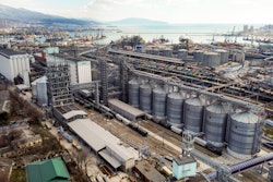 Grain terminal in Tsemess Bay, Novorossiysk, Russia, March 16, 2022.