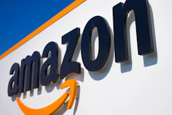 Amazon logo in Douai, France, April 16, 2020.