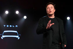 Tesla CEO Elon Musk speaks before unveiling the Model Y at the company's design studio on March 14, 2019, in Hawthorne, Calif. Musk is selling about 8 million Tesla shares worth nearly $7 billion as the billionaire looks to get his finances in order ahead of his court battle with Twitter.