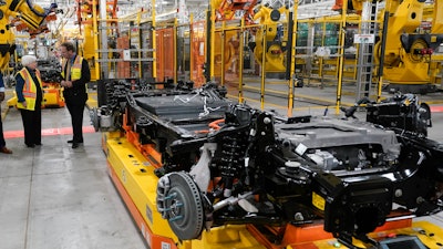 Treasury Secretary Janet L. Yellen tours the Ford Rouge Electric Vehicle Center before speaking about the Biden Administration's economic agenda in Dearborn, Mich., Thursday, Sept. 8, 2022.