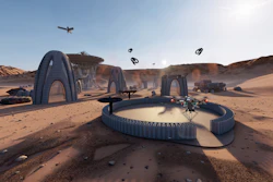Future vision: Swarms of drones could also be used in space, for example on a future Mars mission.