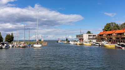 Marina in Frombrok, Poland, Sept. 2020.