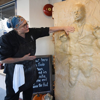 Baker Creates Life-Sized Bread Han Solo