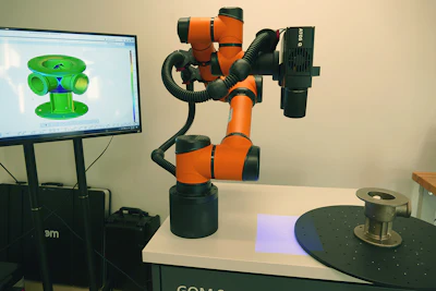 Digitizing in the Virtual Meeting Room (VMR) of GOM Inspect Pro