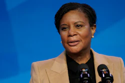 Alondra Nelson speaks during an event at The Queen theater, Jan. 16, 2021, in Wilmington, Del.