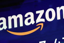 Amazon logo on a screen at the Nasdaq MarketSite, New York, July 27, 2018.