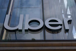 An Uber sign is displayed at the company's headquarters in San Francisco, Monday, Sept. 12, 2022.