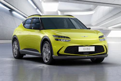 This photo provided by Hyundai shows the 2023 Genesis GV60, an all-electric SUV that has an EPA-estimated range of up to 248 miles.
