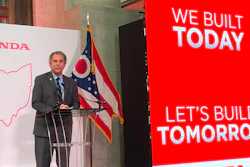 Ohio Sen. Sherrod Brown voices his support of Honda during a news conference at the Ohio Statehouse in Columbus, Ohio, on Tuesday, Oct. 11, 2022.