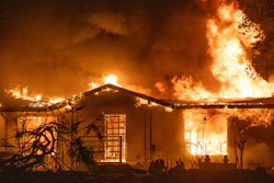 A house burns on Platina Road at the Zogg Fire near Ono, Calif., on Sep. 27, 2020.
