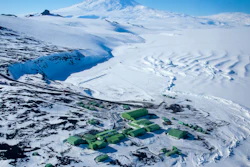 Aerial view of New Zealand's Scott Base in Antarctica on Nov. 14, 2011.