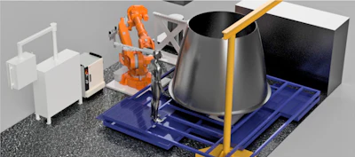 SpaceX custom EDM robotic work cell, entirely designed, engineered, built and commissioned by Beaumont Machine.