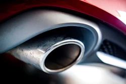 The exhaust pipe of an Audi A7 Sportback 3.0 TDI quattro, V6 diesel engine, in Backnang, Germany, Friday, June 2, 2017. The European Parliament and EU member countries have reached a deal to ban the sale of new gasoline and diesel cars and vans by 2035. EU negotiators sealed on Thursday, Oct. 27, 2022, the first agreement of the bloc’s “Fit for 55” package set up by the Commission to achieve the EU’s climate goals of cutting emissions of the gases that cause global warming by 55% over this decade.