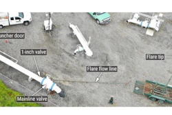 A photo of the accident site.