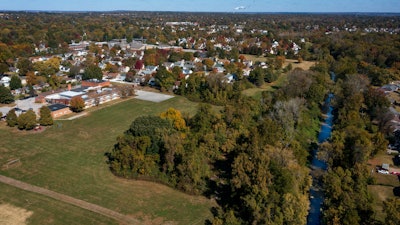 Jana Elementary School, left, which is in the Hazelwood School District, is seen on Monday, Oct. 17, 2022 in Florissant, Mo.