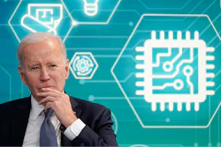 President Joe Biden attends an event to support legislation that would encourage domestic manufacturing and strengthen supply chains for computer chips in the South Court Auditorium on the White House campus, March 9, 2022, in Washington.