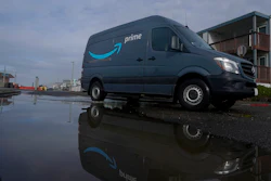 An Amazon Prime truck in Pacifica, Calif., Dec. 15, 2020.