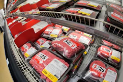 Ground Beef is on display in a market in Pittsburgh on Tuesday, July 12, 2022.
