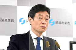 Yasutoshi Nishimura, Minister of Economy of Japan, speaks during a press conference at the ministry in Tokyo, Friday, Nov. 11, 2022. Japan is investing almost half a billion dollars to beef up semiconductor development and production in a “last chance” attempt to keep its position as a major player on the global technology stage, the government said Friday.