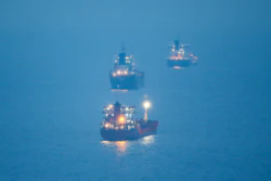 Oil tanker ships are anchored at the Black Sea near the Bosphorus strait in Istanbul, Turkey, Thursday, Dec. 15, 2022.
