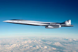 This undated image provided by Boom Supersonic shows Boom Supersonic Overture Aircraft.