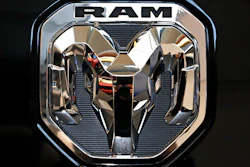 This is the 2020 Ram truck logo on display at the 2020 Pittsburgh International Auto Show Thursday, Feb.13, 2020 in Pittsburgh. Stellantis is recalling nearly 250,000 heavy duty diesel Ram trucks in the U.S., Thursday, Nov. 17, 2022 because transmission fluid can leak and cause engine fires. The recall covers certain 2020 to 2023 Ram 2500 and some 2020 through 2022 Ram 3500 trucks.