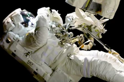 Astronaut Joe Acaba performs a spacewalk outside the International Space Station, Oct. 20, 2017.