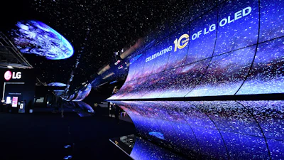 The LG OLED Horizon at CES 2023.