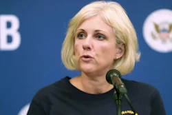 Jennifer Homendy of the National Transportation Safety Board speaks during a news conference, Oct. 3, 2019, in Windsor Locks, Conn.