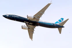 A Boeing 737 MAX 9 airplane performs a demonstration flight at the Paris Air Show in Le Bourget, east of Paris, France, June 20, 2017.