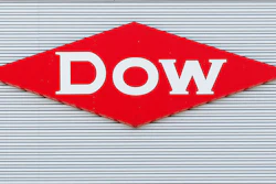 This Aug. 2, 2019, photo shows the Dow corporate logo in Midland, Mich. Dow is cutting about 2,000 jobs, or approximately 5% of its global workforce, Thursday, Jan. 26, 2023, as part of an effort to reach $1 billion in cost savings this year.