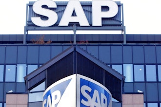 The headquarters of German software maker SAP in Walldorf near Heidelberg in this Nov. 5, 2003 file photo.