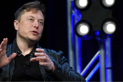 Tesla and SpaceX Chief Executive Officer Elon Musk speaks at the SATELLITE Conference and Exhibition in Washington.