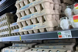Eggs are displayed on store shelves at a local grocery store in Chandler, Ariz., Jan. 21, 2023.
