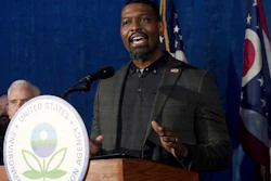 EPA Administrator Michael Regan during a news conference in East Palestine, Ohio, Feb. 21, 2023.