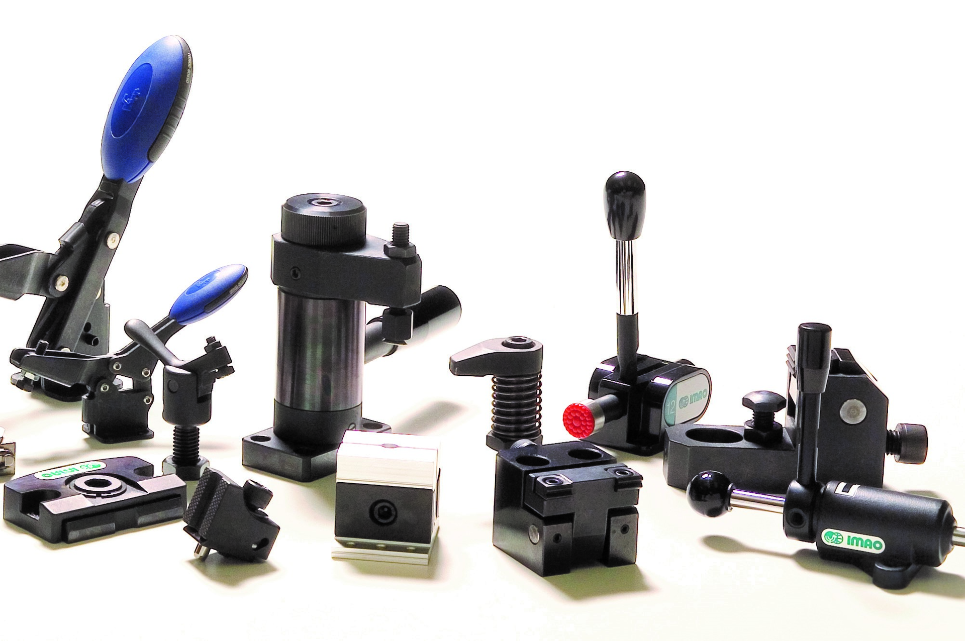 A sampling of the manual fixture clamps from Fixtureworks.