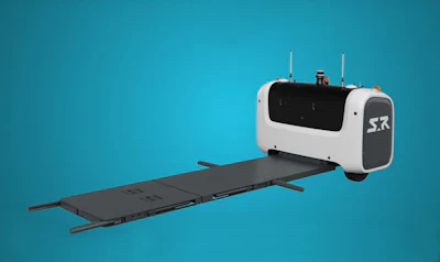 Figure 3. Except for the two fixed pliers shown, six pliers remain retracted until the Stanley parking management software signals six actuators to move them into place to grip the vehicle tires.