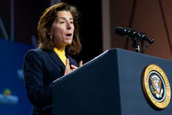 Commerce Secretary Gina Raimondo speaks before President Joe Biden to African leaders gathered for the U.S.-Africa Leaders Summit Dec. 14, 2022, in Washington.