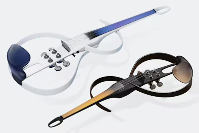 An electric violin designed by Rochester Institute of Technology graduate student.