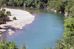 The Illinois River as seen from Goat's Bluffat the J.T. Nickel Family Nature and Wildlife Preserve in Cherokee County, Okla., July 18, 2019.