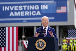 President Joe Biden speaks about jobs during a visit to semiconductor manufacturer Wolfspeed Inc., in Durham, N.C., Tuesday, March 28, 2023.