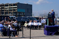 President Joe Biden speaks about climate change and clean energy at Brayton Power Station, July 20, 2022, in Somerset, Mass.