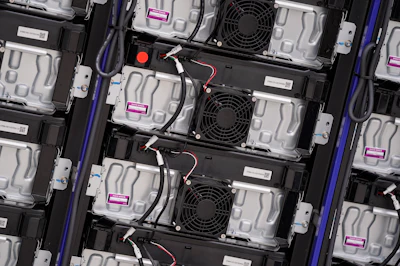 This photo shows part of a battery energy storage facility in Saginaw, Texas, April 25, 2023, that is owned and operated by Eolian L.P. Eolian will begin construction later this year in Portland, Ore., on projects to serve Portland General Electric, the utility that serves metropolitan Portland, the largest battery procurement of their kind outside California.
