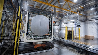 A machine is operated at a facility for the Norwegian company Nel in Heroya, Norway, on April 20, 2023. Nel makes devices that take water and split it into hydrogen and oxygen, known as electrolyzers, as well as fueling stations. The company announced plans Wednesday, May 3, to build a massive new plant in Michigan as it works with General Motors to drive down the cost of hydrogen.