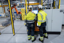 Employees work at a facility for the Norwegian company Nel in Heroya, Norway, on April 20, 2023.