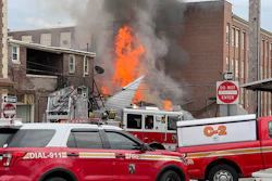 Emergency personnel work at the site of a deadly explosion at a chocolate factory in West Reading, Pa., March 25, 2023.