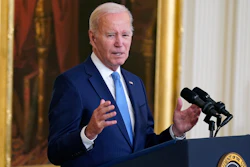 President Joe Biden speaks in the East Room of the White House, May 17, 2023, in Washington.